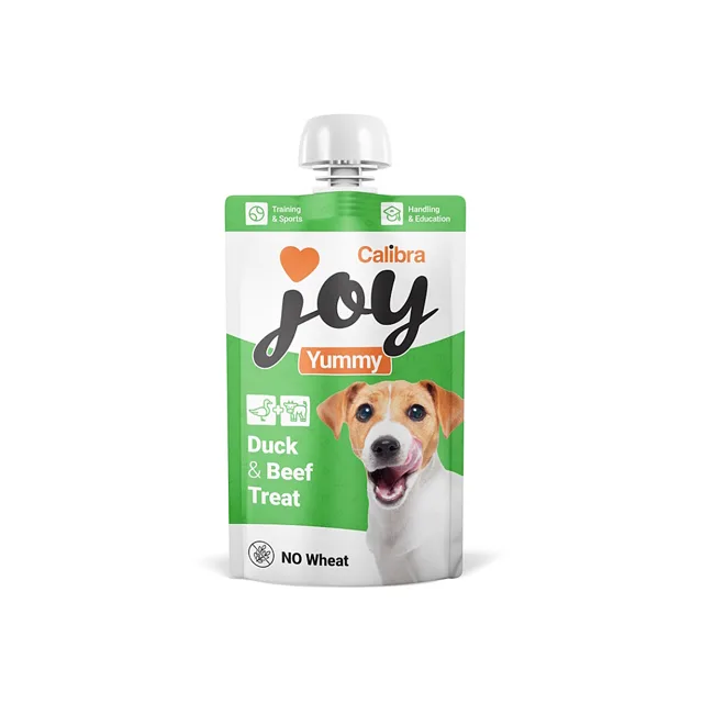 CALIBRA Joy dog yummy duck & beef treat pasta pro psy 100 g