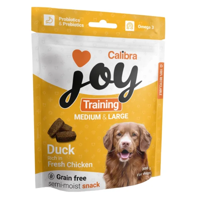 CALIBRA Joy Training M&L Duck&Chicken pamlsky pro psy 300 g