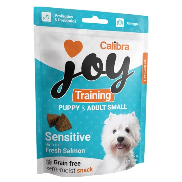 CALIBRA Joy training puppy & adult S salmon pamlsky pro psy 150 g