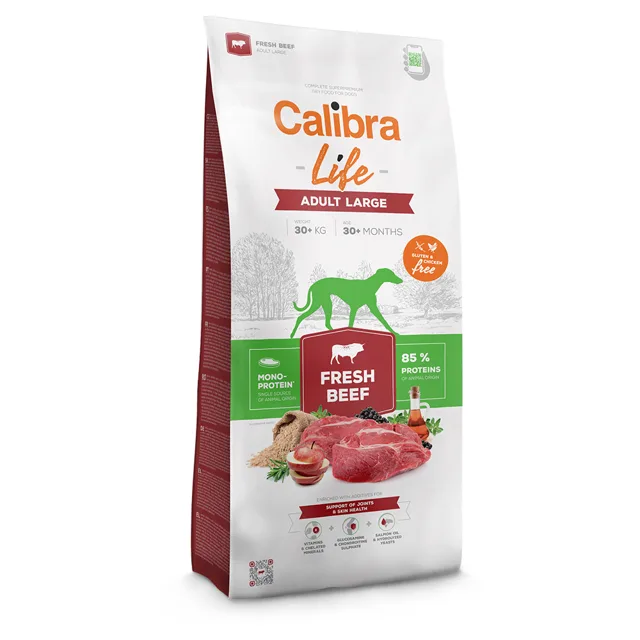 Calibra Life Adult Large Breed s čerstvým hovězím - 2 x 12 kg