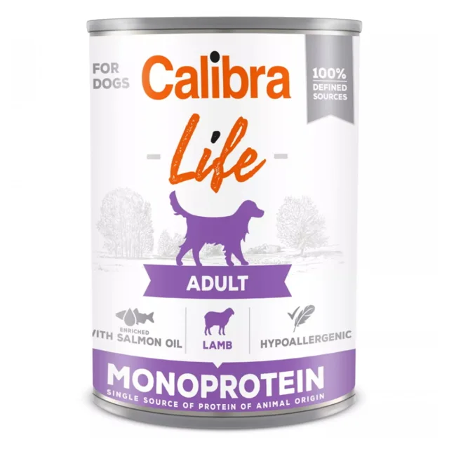 CALIBRA Life konzerva Adult Lamb pro psy 400 g