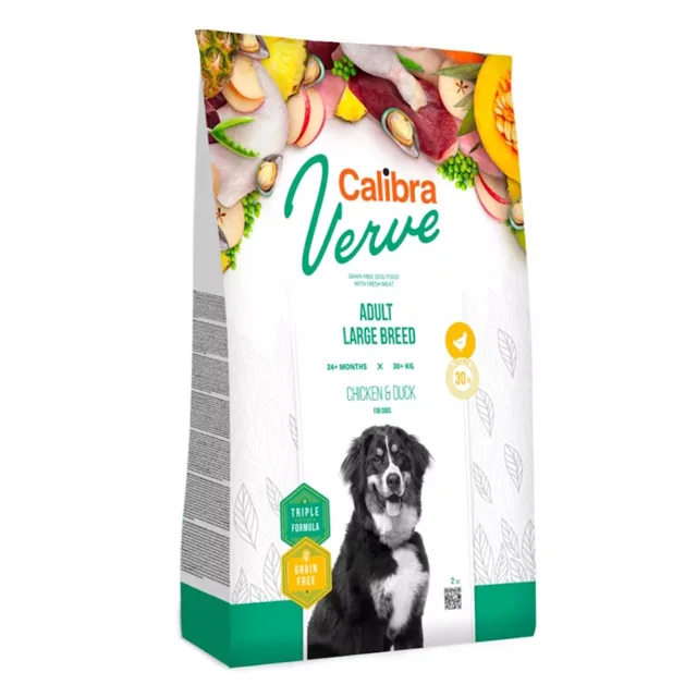 CALIBRA Verve GF Adult Large Chicken&Duck granule pro psy, Hmotnost balení: 2 kg