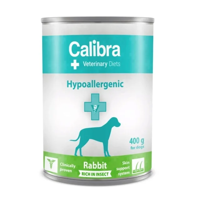 CALIBRA Veterinary Diet Dog Hypoallergenic Insect &amp; Rabbit 400 g