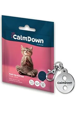 Calmdown Cat Tag Kit Kovový Přívěsek 1 knoflík Kruuse