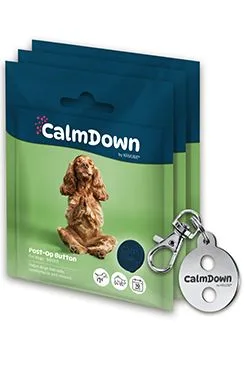 Calmdown Dog Tag Kit Kovový Přívěsek 3knoflíky Kruuse