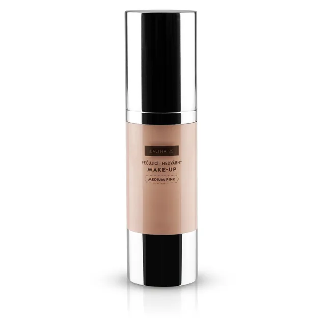 CALTHA Pečující hedvábný make-up medium pink 30 ml