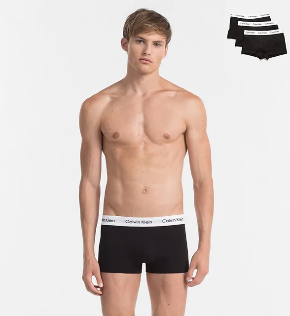 Calvin Klein 3Pack boxerky, L, černá