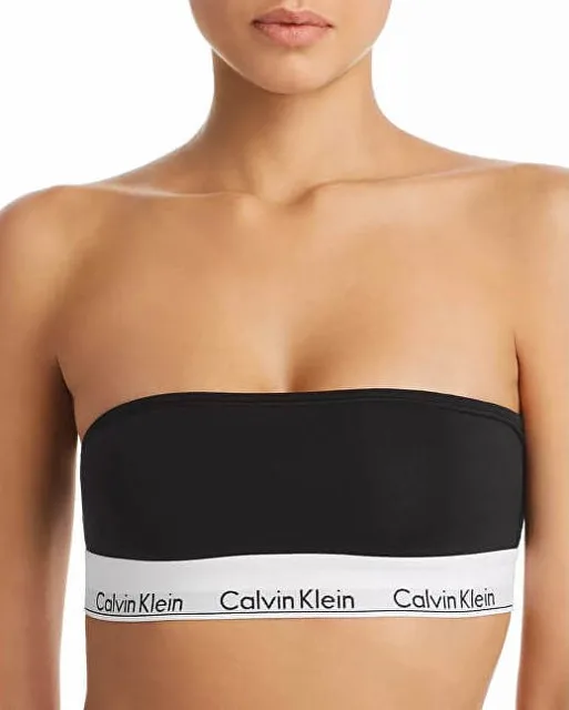 Calvin Klein Podprsenka Bandeau Black, M, černá