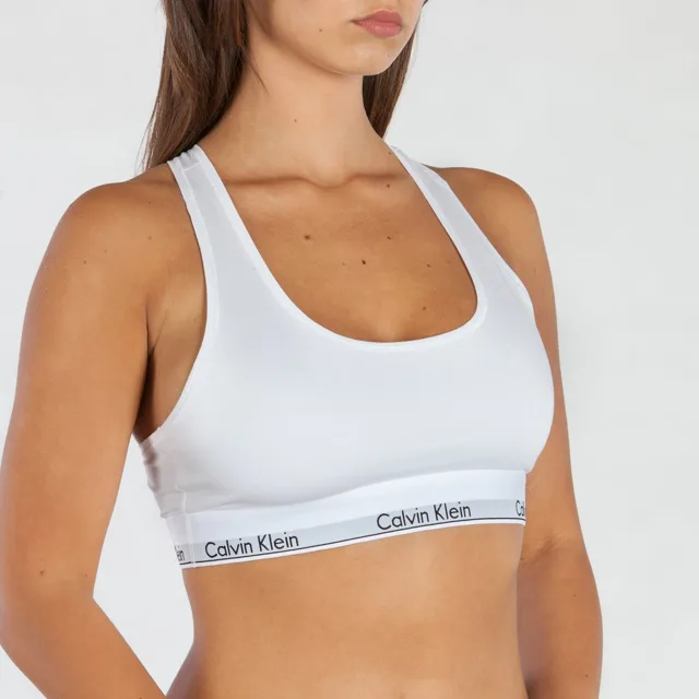 Calvin Klein Podprsenka Bralette Unlined, S, bílá