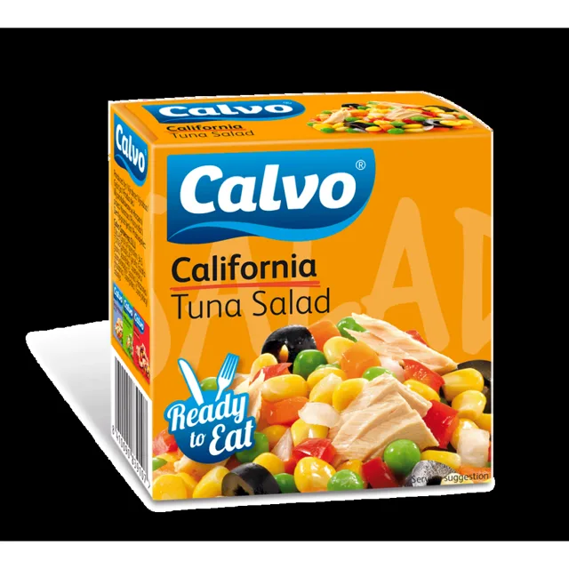 CALVO Kalifornský salát s tuňákem 150 g, poškozený obal