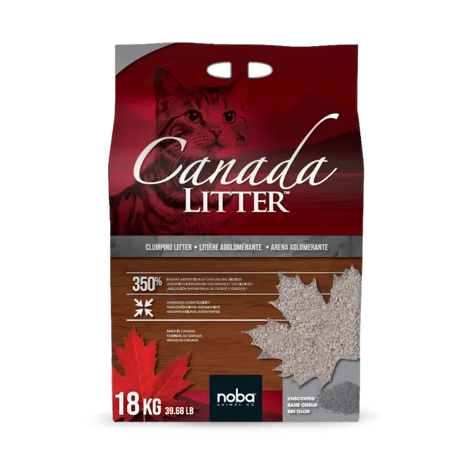 Canada Unscented kočkolit bez vůně - výhodné balení: 2 x 18 kg