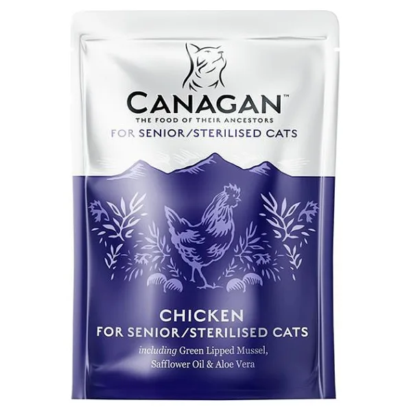 CANAGAN Chicken for senior/sterilised cats kapsička pro kočky 85 g