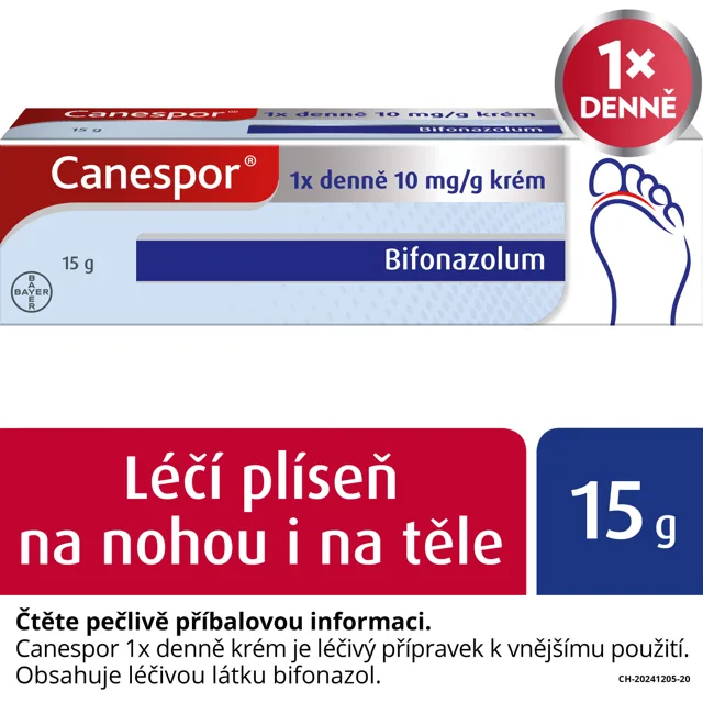 Canespor 1x denně 10mg, krém 15g