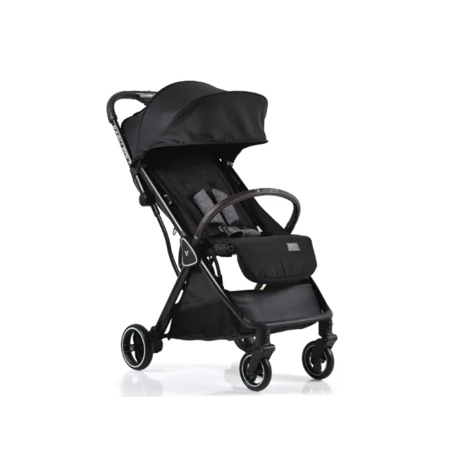 Cangaroo Dětský lehký kočárek Easy fold, do 22kg - černý
