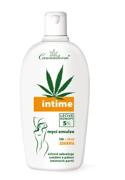 Cannaderm Intime emulze pro intimní hygienu 150 ml + 50 ml