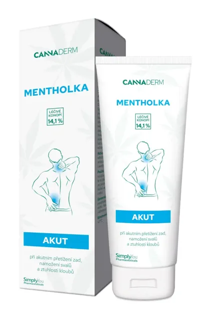 CANNADERM Mentholka AKUT Chladivé mazání 125 ml