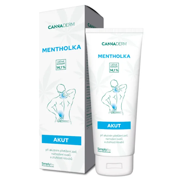 CANNADERM Mentholka AKUT Chladivé mazání 125 ml