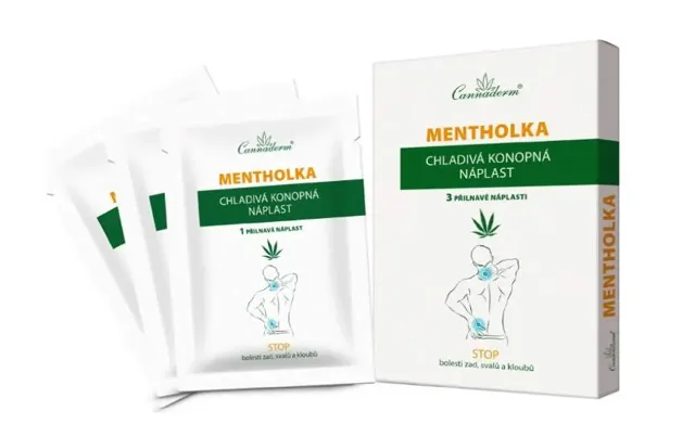 Cannaderm mentholka chladivá konopná náplast 3 ks
