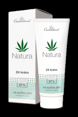 Cannaderm Natura 24 krém na suchou pleť 75g