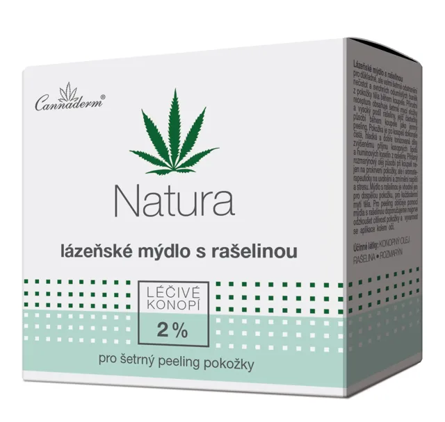 Cannaderm Natura lázeňské mýdlo 80 g