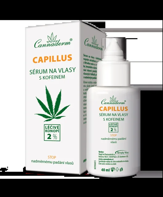 Cannaderm Stimulační sérum na vlasy s kofeinem Capillus 8 x 5 ml