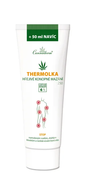 Cannaderm Thermolka hřejivé konopné mazání 250 ml