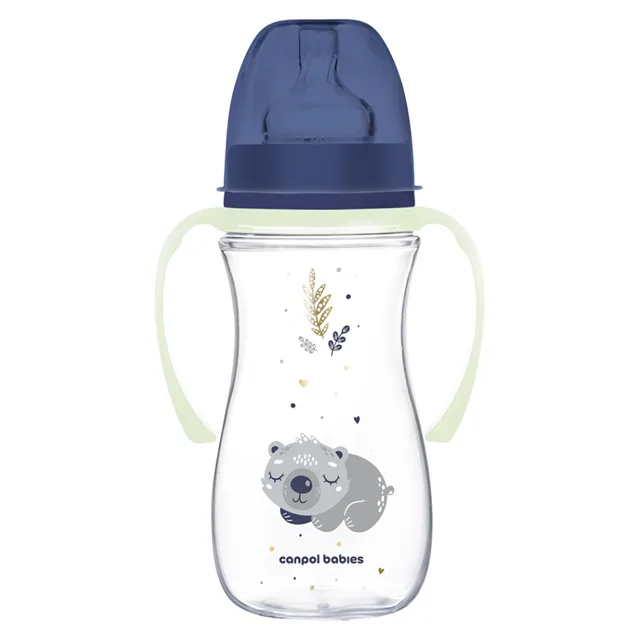 CANPOL BABIES Antikoliková lahev EasyStart sleepy koala modrá 300 ml
