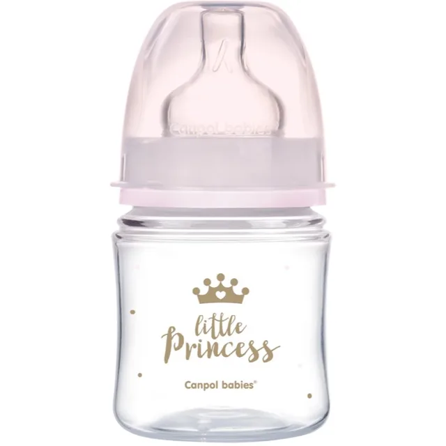 Canpol babies Royal Baby kojenecká láhev 0m+ Pink 1 ks
