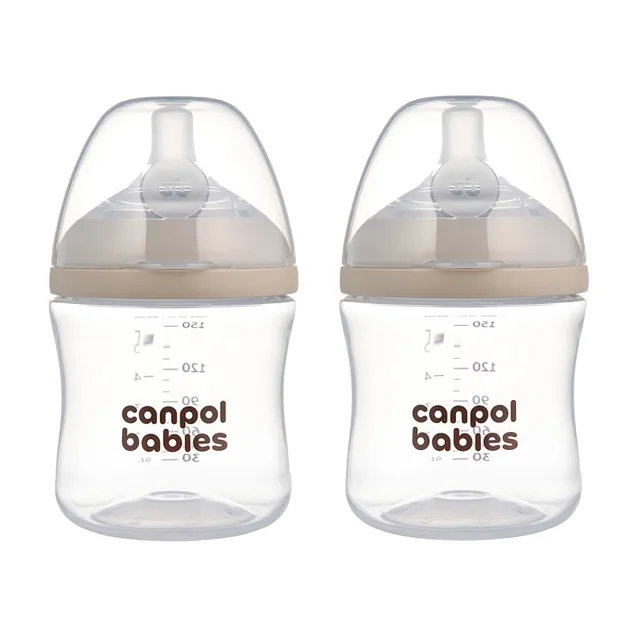 CANPOL BABIES Set lahví Natural Shape 2 lahve 150 ml