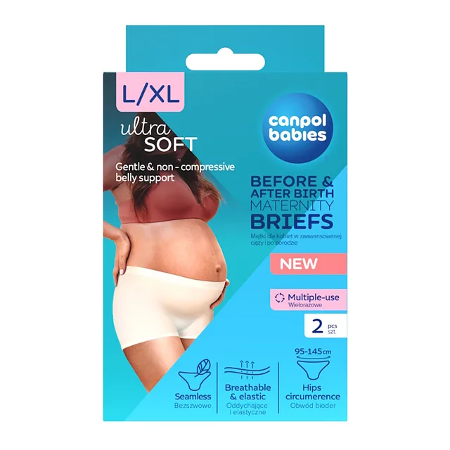 CANPOL Babies těhotenské a poporodní kalhotky 2v1 L/XL 2 ks