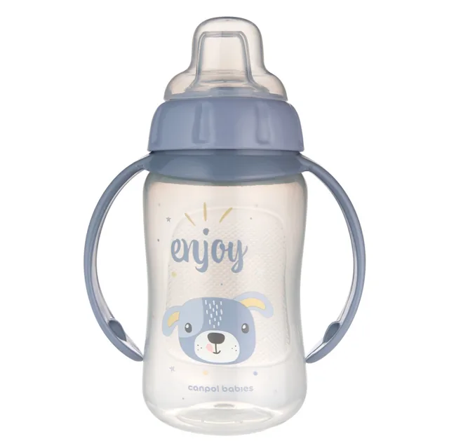 CANPOL BABIES Tréninkový hrníček s úchyty cute animals pejsek 320 ml