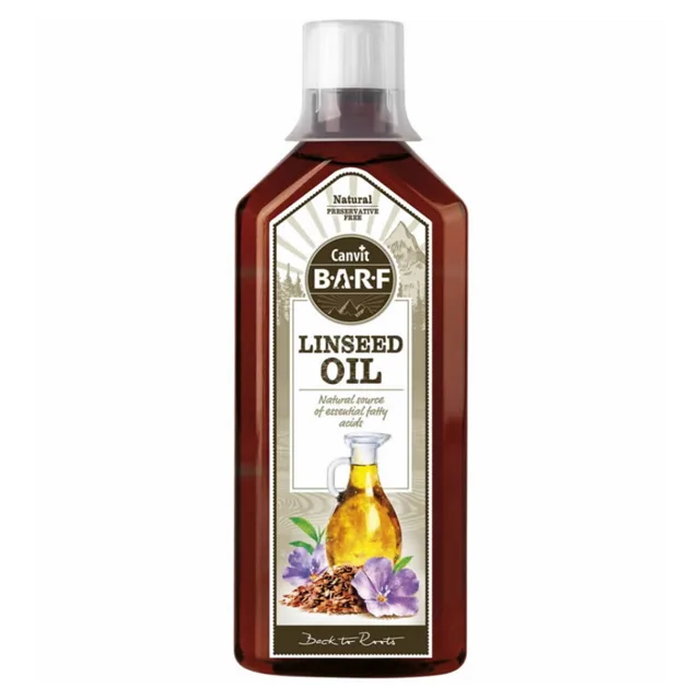 CANVIT BARF Lněný olej pro psy 500 ml