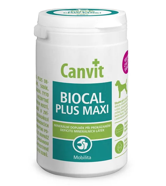 CANVIT Dog Biocal Plus Maxi 230 g Doplněk stravy pro pohybový aparát psa