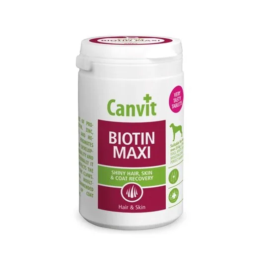 CANVIT Dog Biotin Maxi 230 g doplněk pro kůži a srst psů velkých plemen