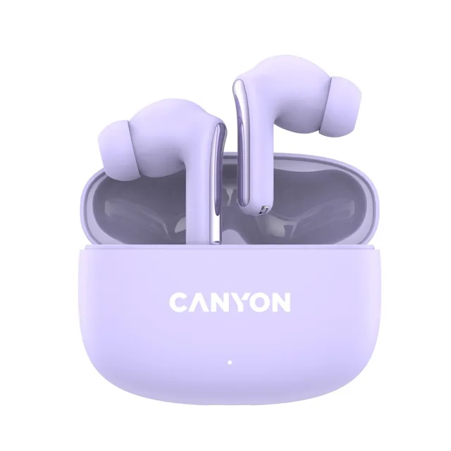 Canyon Bezdrátová stereo sluchátka True Wireless OnGo 9 fialová