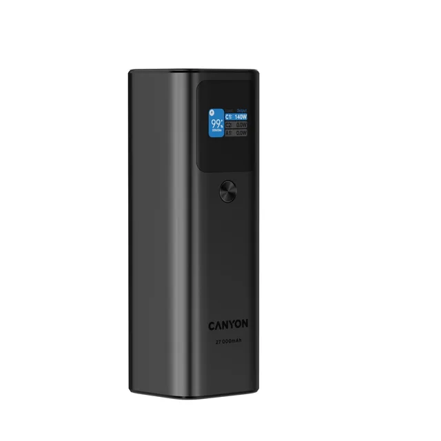 Canyon Power Bank PB-2010, 27000mAh, tmavě šedá
