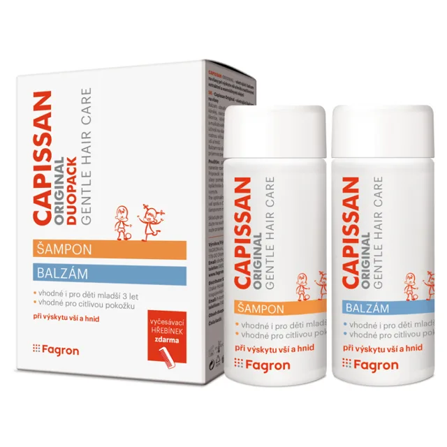 CAPISSAN Original Šampon 200 ml + balzám vši 200 ml