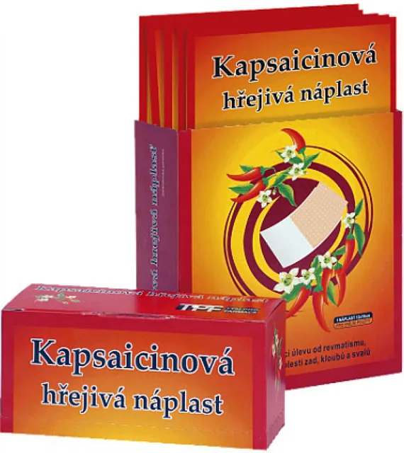 Capsicolle Kapsaicinová hřejivá náplast 7 x 10 cm