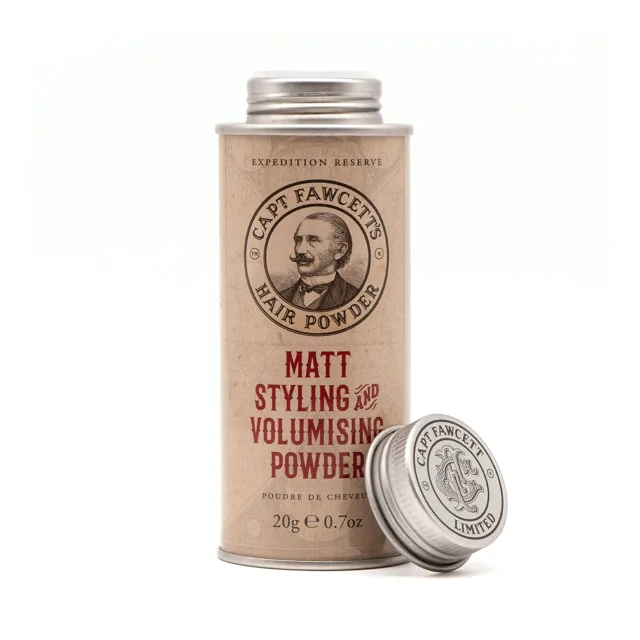Captain Fawcett Matný pudr na styling a fixaci vlasů Expedition Reserve (Matt Styling and Volumising Powder) 20 g