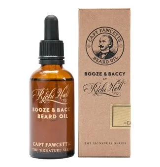 Captain Fawcett Ricki Hall's Booze &amp; Baccy olej na vousy 50 ml