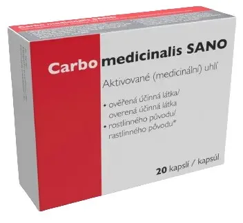 Carbo medicinalis SANO 20 kapslí