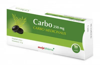 Carbo medicinalis tbl.20 Moje lékárna