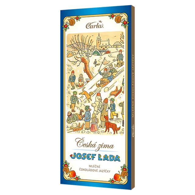 CARLA Čokoládové jazýčky mléčné motiv J. Lada 50 g