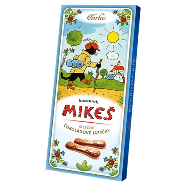 CARLA Čokoládové mléčné jazýčky KOCOUR MIKEŠ 50 g