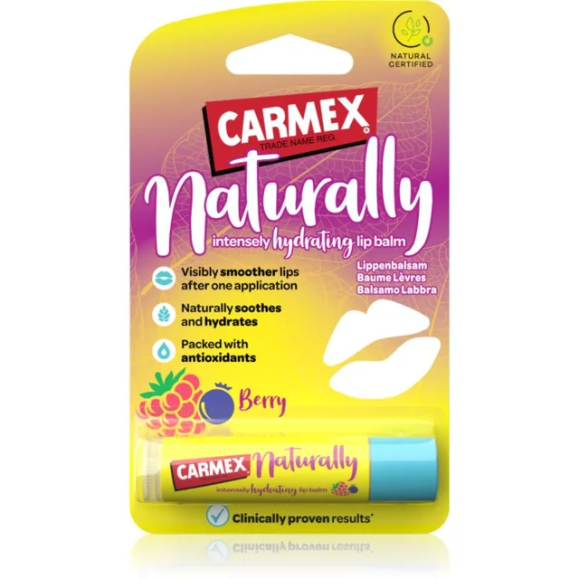 Carmex Naturally Berry hydratační balzám na rty v tyčince 4.25 g