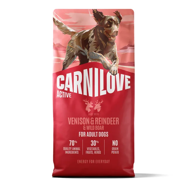 Carnilove Active Adult s jelenem, sobem a divočákem - Výhodné balení: 2 x 12 kg