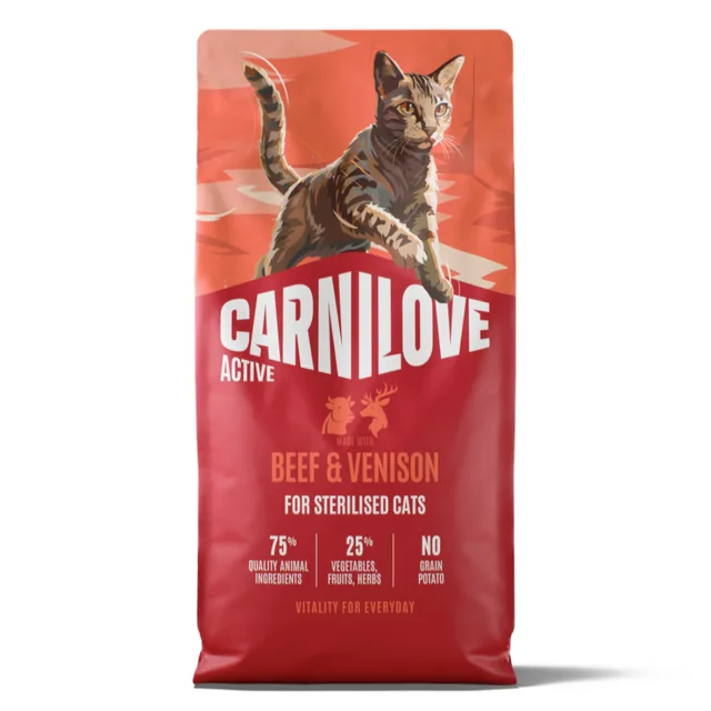Carnilove Active Adult Sterilised s hovězím a zvěřinou - Výhodné balení: 2 x 6 kg