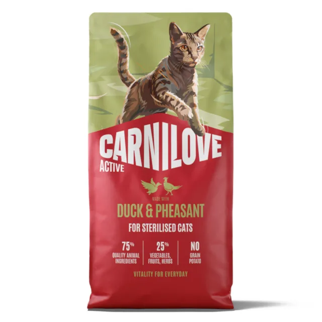 Carnilove Active Adult Sterilised s kachnou a bažantem - 6 kg