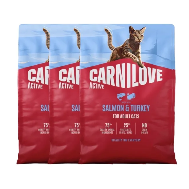 CARNILOVE Active Cat Salmon &amp; Turkey Adult 3x2 kg losos a krůta, pro všechny dospělé kočky