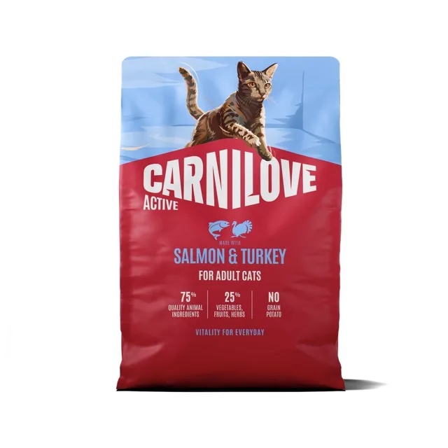 CARNILOVE Active Cat Salmon and Turkey Adult 2 kg losos a krůta, pro všechny dospělé kočky